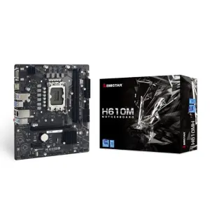 BIOSTAR H610MH D5 M-ATX Placa Base Socket 1700, DDR5, HDMI, VGA, M.2, G-LAN, USB 3.2