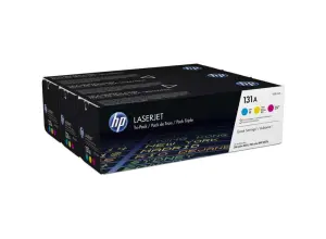 HP Pack de 3 Cartuchos de Tóner Originales CF211A/CF212A/CF213A - 131A