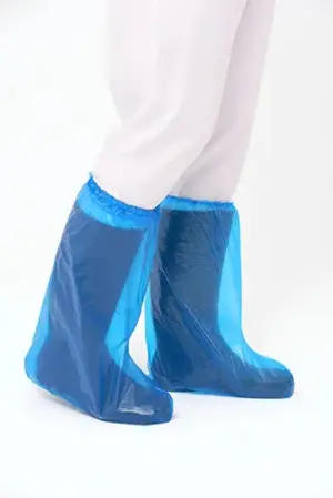 Santex Cubre Botas de Polietileno 40mic con Ajuste Elástico Color Azul