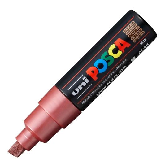 Posca Marcador  Pc-8K No Permanente Punta Biselada 8.0Mm Rojo Metálico