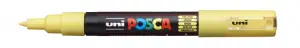 Posca PC-1M Marcador de Pintura 0.7mm Punta Conica Tinta Base Agua Color Amarillo