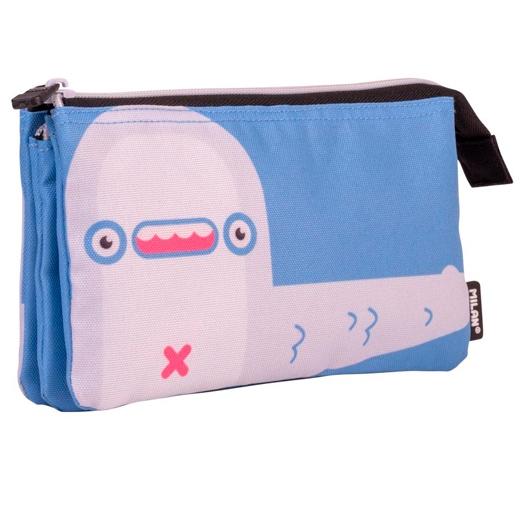 Milan Portatodo 5 Compartimentos Serie Especial Aliens Azul