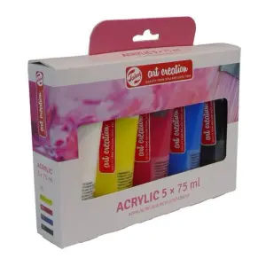 Talens Art Creation Set Acrílico Iniciación 75ml Colores Surtidos Estuche 5 Ud