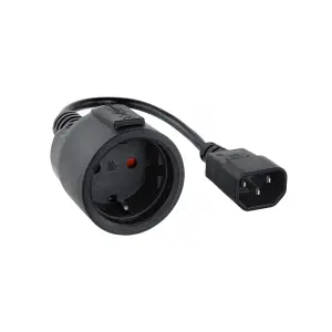 Nanocable Adaptador C14-M a CEE7-H, 50cm