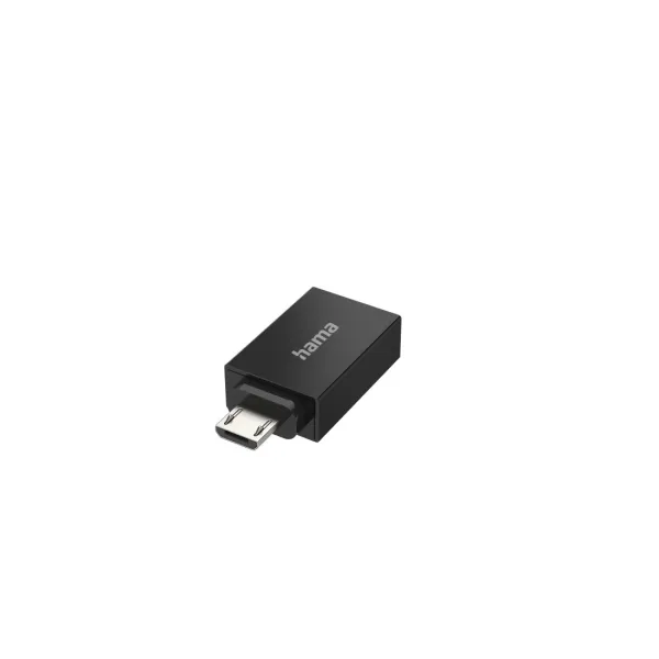 Hama Adaptador USB Micro USB Macho a USB Hembra 480 Mb/s OTG Negro