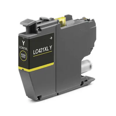 Brother LC421XL Amarillo Cartucho de Tinta Compatible Reemplazo LC421XLY