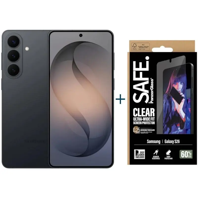 Samsung Galaxy S26 256GB 5G Negro + Protector SAFE