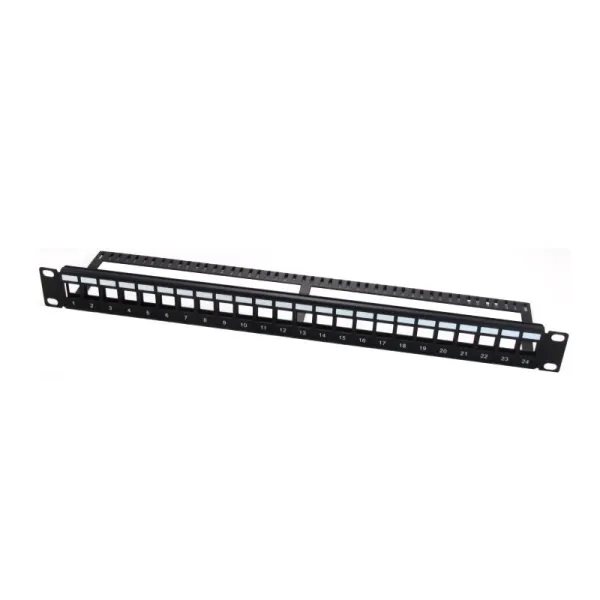 WP Rack & Cabling Patch Panel 24 Puertos RJ45 UTP 1U IDC Sin Apantallar Negro
