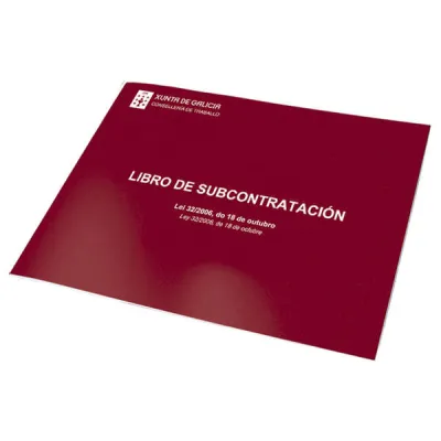 Dohe Libro De Subcontratación Din A4 Apaisado Gallego/Castellano 10 Hojas Autocopiativas