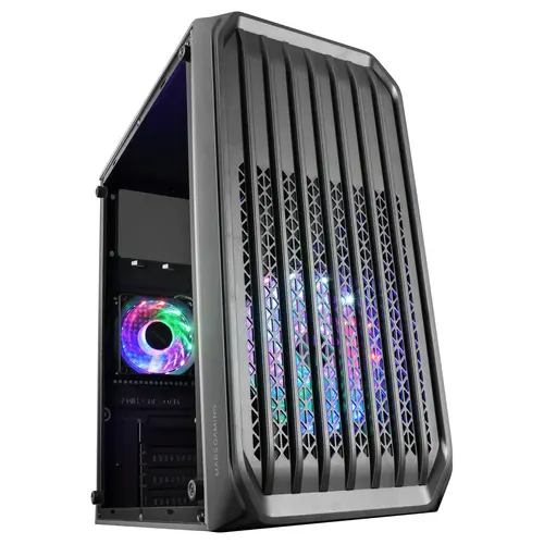 Caja Microatx Gaming Mars Gaming Mc-S2 Black Frontal Con Ventilador Frgb Ventana Lateral Sin F.a