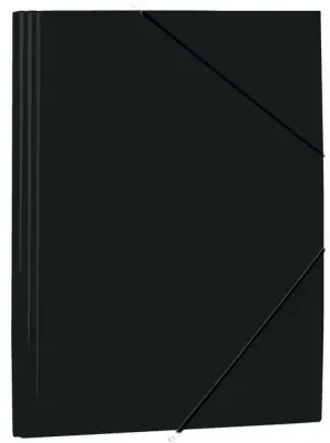 Mariola Carpeta Folio Polipropileno 450 Micras con Gomas y Solapas Negra