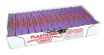 Jovi Plastilina School Pastilla 150Gr Lila Caja 15 Ud