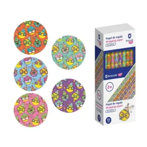 Bismark Emojies Rollo de Papel Regalo 70cm x 200cm - 5 Diseños