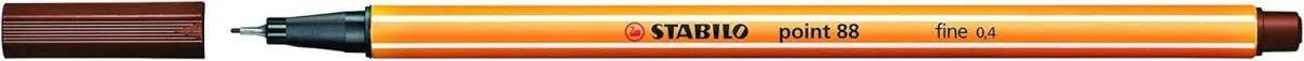 Stabilo Point 88 Rotulador De Punta Fina De Fibra - Trazo De 0.4 Mm - Tinta Con Base De Agua - Color Marron