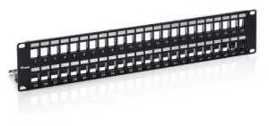 EQUIP Patch Panel Vacío Cat.6 Apantallado 48 Puertos Keystone 2U