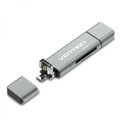 Vention Lector de Tarjetas Externo USB 2.0 Gris