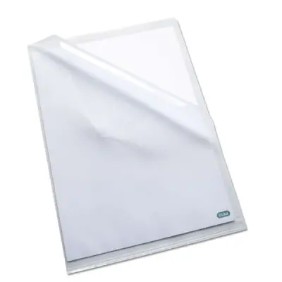 Elba Pack de 10 Dossieres Uñero Standard Folio PP 140 Micras Naranja Transparente