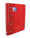 Oxford Carpeta Anillas 4X35mm Classic European Binder Con Recambio 100H A4+ 5X5 T/Extradura Rojo