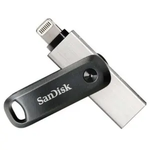 Sandisk IXpand Go Memoria USB 3.0 y Lightning 64GB Acero/Negro