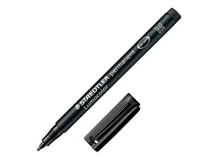 Staedtler Lumocolor 317 Rotulador Permanente Negro Punta Media Redonda 1mm