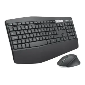 Logitech MK850 Performance Pack Inalámbrico USB Teclado con Reposamuñecas y Ratón 1000dpi Negro