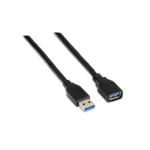 Aisens Cable Extensión USB 3.0 Tipo A Macho a Hembra 2.0m Negro