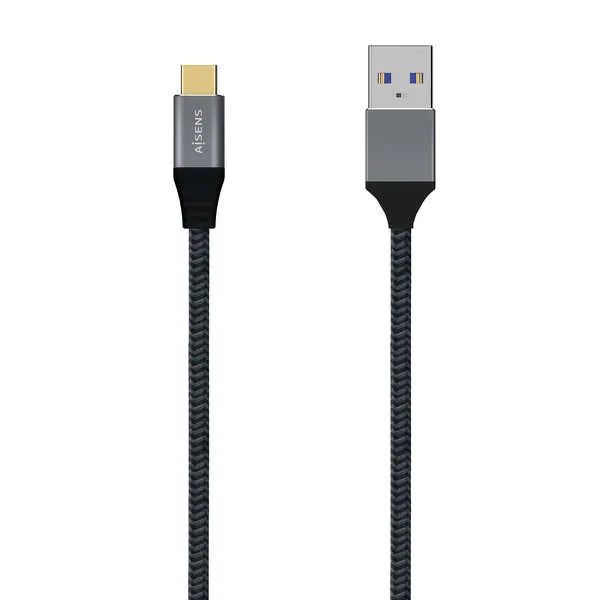 Aisens Cable Usb 3.1 Gen2 Aluminio 10Gbps 3A - Tipousb-C/M-A/M - 2.0M - Color Gris
