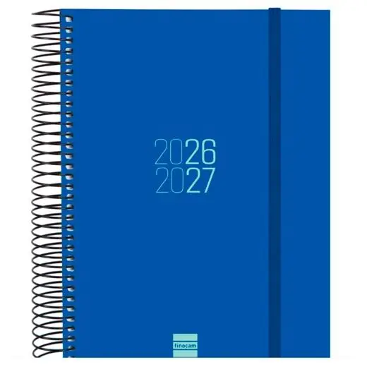 Finocam Espiral Agenda Escolar 26/27 1 Día por Página E10 155x212mm Azul