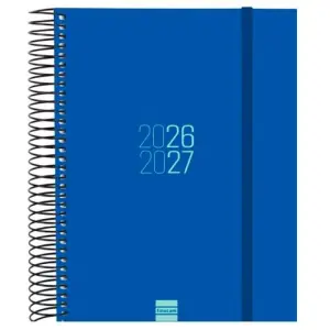 Finocam Espiral Agenda Escolar 26/27 1 Día por Página E10 155x212mm Azul
