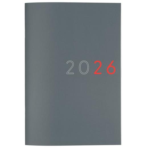 Finocam Planificador Agenda Y11-165X240Mm Mes Vista Gris 2026 Internacional