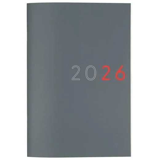 Finocam Planificador Agenda Y11-165X240Mm Mes Vista Gris 2026 Internacional