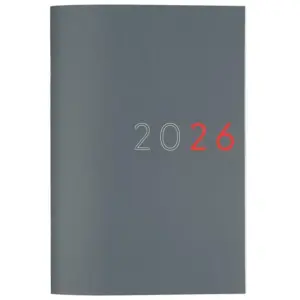 Finocam Planificador Agenda Y11-165x240mm Mes Vista Gris 2026