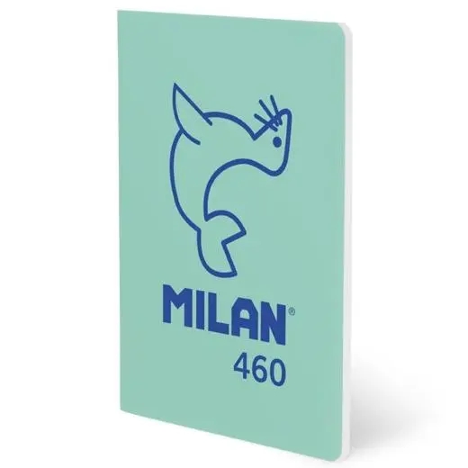 Milan Libreta Grapada A5 24H Papel Blanco 95Gr Liso Colección 460 Since 1918 Verde
