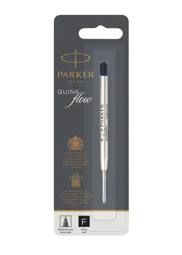 Parker Recambio De Bolígrafo Quinkflow Punta De Bola F Negro -Blister-