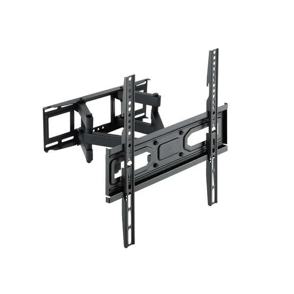 TOOQ Soporte De Pared Orientable LP7846TN-B Para Pantallas 32"-70", Doble Brazo, VESA 100x100 Hasta 400x400, Negro