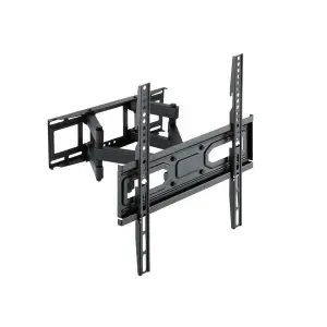TOOQ Soporte De Pared Orientable LP7846TN-B Para Pantallas 32"-70", Doble Brazo, VESA 100x100 Hasta 400x400, Negro