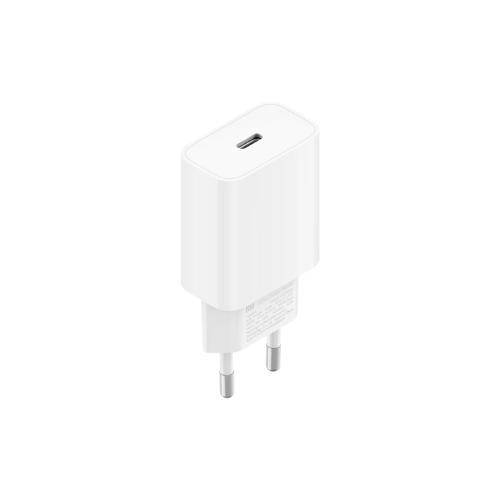 Xiaomi 20W Fast Charging Power Adapter Type C Eu Cargador Rapido - Compatible Con Pd3.0 Y Qc3.0 - 20W De Potencia - Diseño Compacto - Puerto Usb C - Seguro Y Resistente - Color Blanco