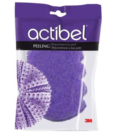 Actibel Esponja Corporal Exfoliante de Peeling Color Lavanda