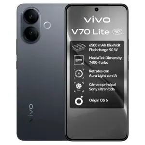 VIVO V70 Lite 5G 6.77" 6GB RAM 128GB Almacenamiento Negro
