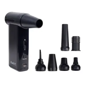 Ewent Pistola de Aire Comprimido - Bomba de Vacio e Inflador - 8 Velocidades -130000 RPM  - Bateria de 5000mah - Color Negro