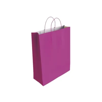 Bismark Bolsa de Papel Celulosa Fucsia 40x14x32cm