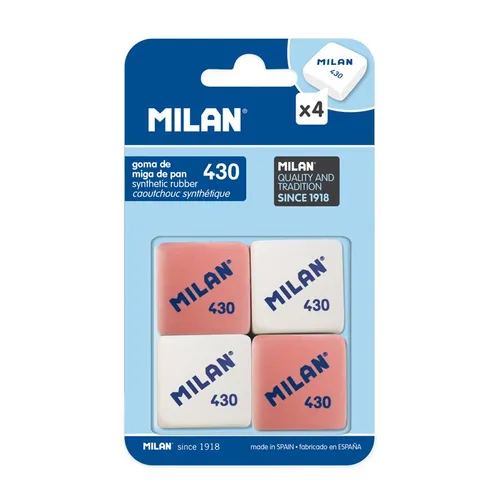 Milan Goma 430 Miga De Pan Blister -4U- | Papelería De Calidad