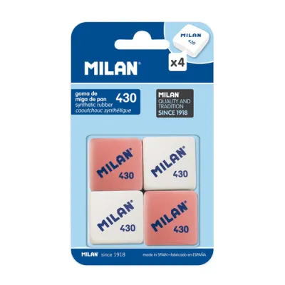 Milan Goma 430 Miga De Pan Blister -4U- | Papelería De Calidad