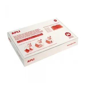 Apli Caja de 100 Forros para Libros 310mm PVC 130 Micras con Solapa Autoajustable