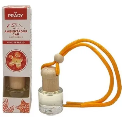 Prady Ambientador Coche Gingerbread 6 ml con Cuerda para Espejo Retrovisor