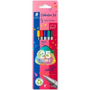 Staedtler Estuche 4+1 Rotuladores Triplus Fineliner 334 Punta Superfina Surtidos