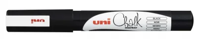Uni-ball PWE-3MS Marcador de Tiza Líquida 0.7mm Punta Cónica Color Negro