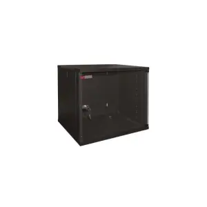 WP Rack & Cabling Armario Mural 12U con Puerta de Cristal y Cerradura de Seguridad 540x600x580mm Color Negro