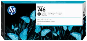 HP Cartucho de tinta negro fotográfico DesignJet 746 de 300 ml