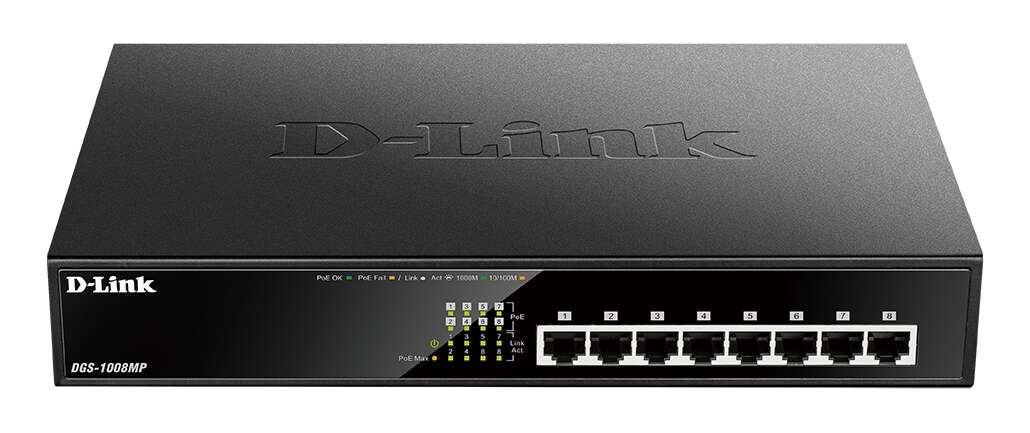 D-Link Switch 8 Puertos Gigabit 10/100/1000 Mbps - Poe+